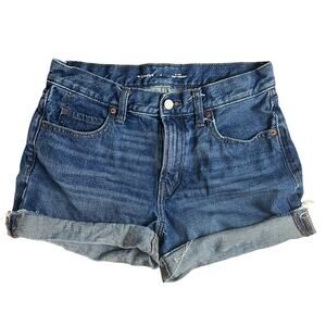 Old Navy High-Rise Straight Denim Shorts Women’s Size 4 Blue